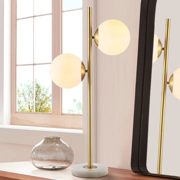 Amelie 28" Coastal Vintage Iron LED Table Lamp - JONATHAN Y